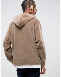 beige Pullover mit einem Kapuze von Asos