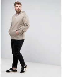 beige Pullover mit einem Kapuze von Asos