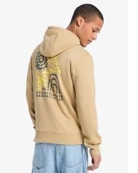 beige Pullover mit einem Kapuze von Quiksilver