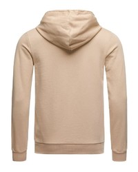 beige Pullover mit einem Kapuze von Redbridge