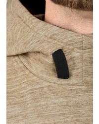 beige Pullover mit einem Kapuze von Solid