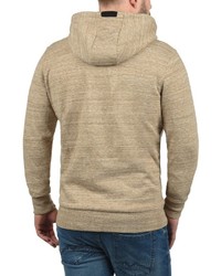 beige Pullover mit einem Kapuze von Solid