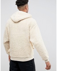 beige Pullover mit einem Kapuze von Asos