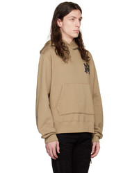 beige Pullover mit einem Kapuze von Amiri