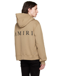 beige Pullover mit einem Kapuze von Amiri