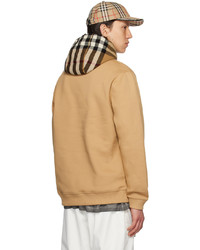 beige Pullover mit einem Kapuze von Burberry