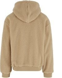 beige Pullover mit einem Kapuze von Urban Classics