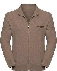 beige Pullover mit einem Reißverschluß von CATAMARAN