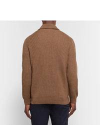 beige Pullover mit einem Reißverschluß von Theory