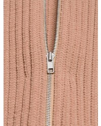 beige Pullover mit einem Reißverschluß von Maison Margiela