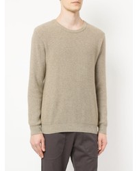 beige Pullover mit einem Rundhalsausschnitt von Zambesi