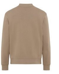 beige Pullover mit einem Rundhalsausschnitt von Boss Orange
