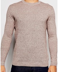 beige Pullover mit einem Rundhalsausschnitt von Asos