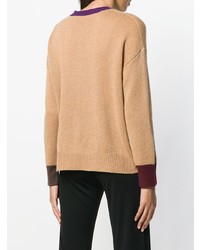 beige Pullover mit einem Rundhalsausschnitt von Marni