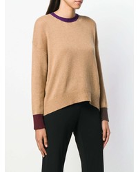 beige Pullover mit einem Rundhalsausschnitt von Marni