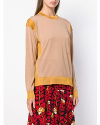 beige Pullover mit einem Rundhalsausschnitt von Sonia Rykiel