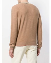 beige Pullover mit einem Rundhalsausschnitt von Maison Margiela