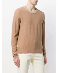 beige Pullover mit einem Rundhalsausschnitt von Maison Margiela