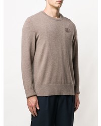 beige Pullover mit einem Rundhalsausschnitt von Burberry