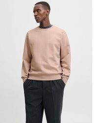 beige Pullover mit einem Rundhalsausschnitt von Jack & Jones