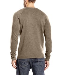 beige Pullover mit einem Rundhalsausschnitt von JACK & JONES VINTAGE