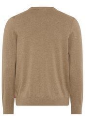 beige Pullover mit einem Rundhalsausschnitt von Joop Jeans