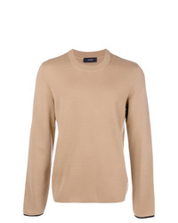 beige Pullover mit einem Rundhalsausschnitt von Joseph