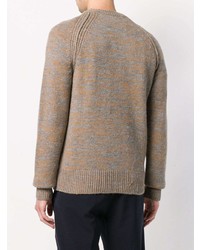 beige Pullover mit einem Rundhalsausschnitt von Nuur