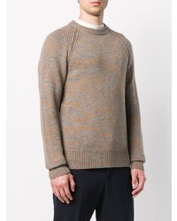 beige Pullover mit einem Rundhalsausschnitt von Nuur