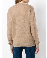 beige Pullover mit einem Rundhalsausschnitt von Joseph