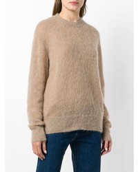 beige Pullover mit einem Rundhalsausschnitt von Joseph