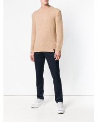 beige Pullover mit einem Rundhalsausschnitt von Kenzo