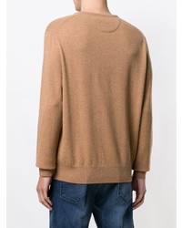 beige Pullover mit einem Rundhalsausschnitt von Polo Ralph Lauren