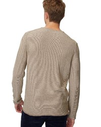 beige Pullover mit einem Rundhalsausschnitt von Marc O'Polo