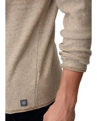 beige Pullover mit einem Rundhalsausschnitt von Marc O'Polo