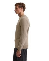 beige Pullover mit einem Rundhalsausschnitt von Marc O'Polo