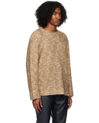 beige Pullover mit einem Rundhalsausschnitt von Séfr