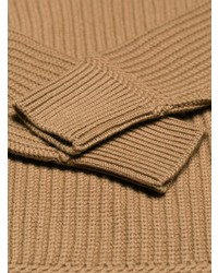 beige Pullover mit einem Rundhalsausschnitt von Prada