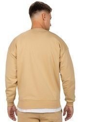 beige Pullover mit einem Rundhalsausschnitt von Reichstadt