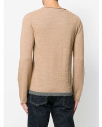 beige Pullover mit einem Rundhalsausschnitt von Comme Des Garçons Shirt Boys