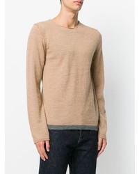 beige Pullover mit einem Rundhalsausschnitt von Comme Des Garçons Shirt Boys