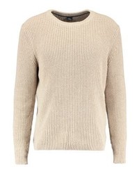 beige Pullover mit einem Rundhalsausschnitt von s.Oliver BLACK LABEL