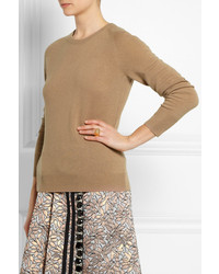 beige Pullover mit einem Rundhalsausschnitt von Equipment