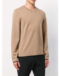 beige Pullover mit einem Rundhalsausschnitt von Joseph