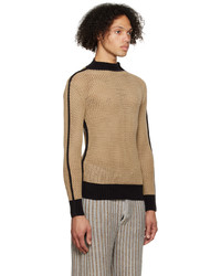 beige Pullover mit einem Rundhalsausschnitt von Isa Boulder