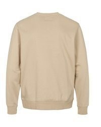 beige Pullover mit einem Rundhalsausschnitt von VINSON