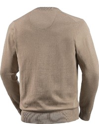 beige Pullover mit einem V-Ausschnitt von Otto Kern