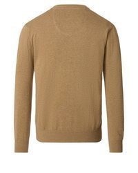 beige Pullover mit einem V-Ausschnitt von Redmond