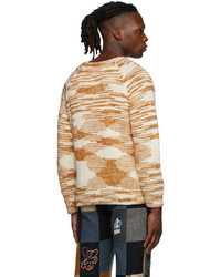 beige Pullover mit einem V-Ausschnitt von Bode