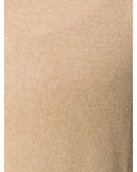 beige Pullover mit einem V-Ausschnitt von Fay